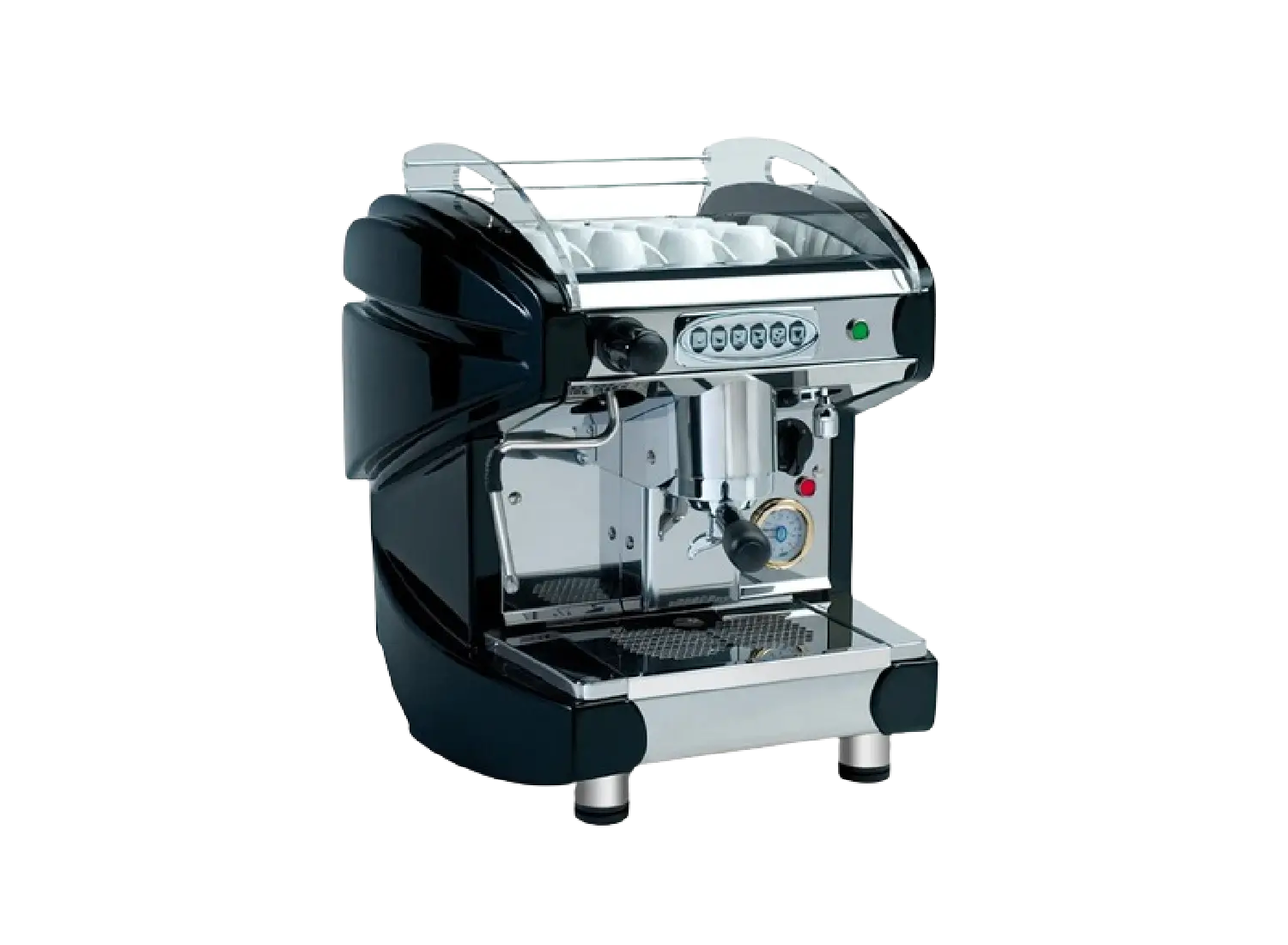 Photo d'une machine à café professionnelle.