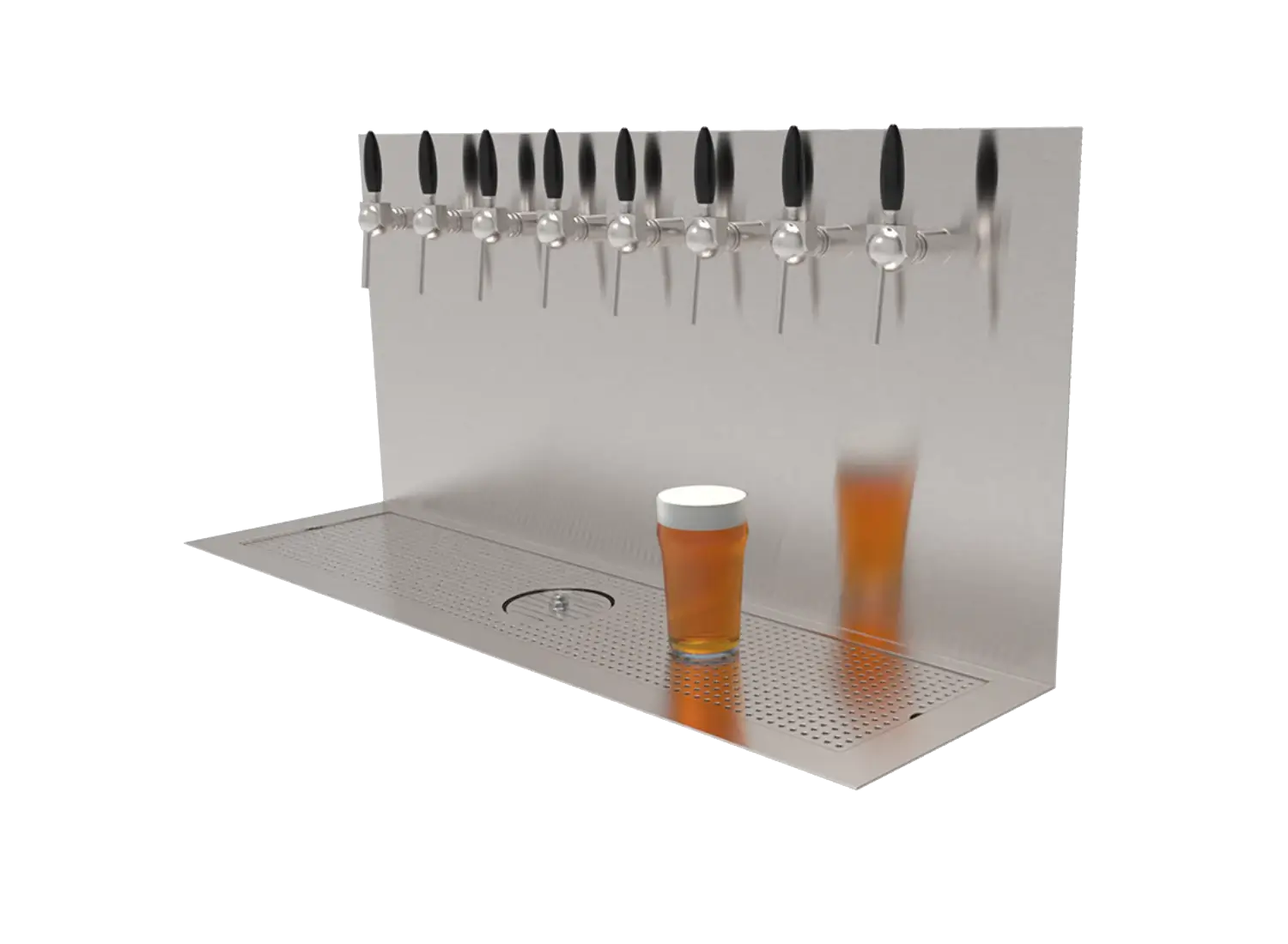 Photo d'une installation de tirages pression de bières.