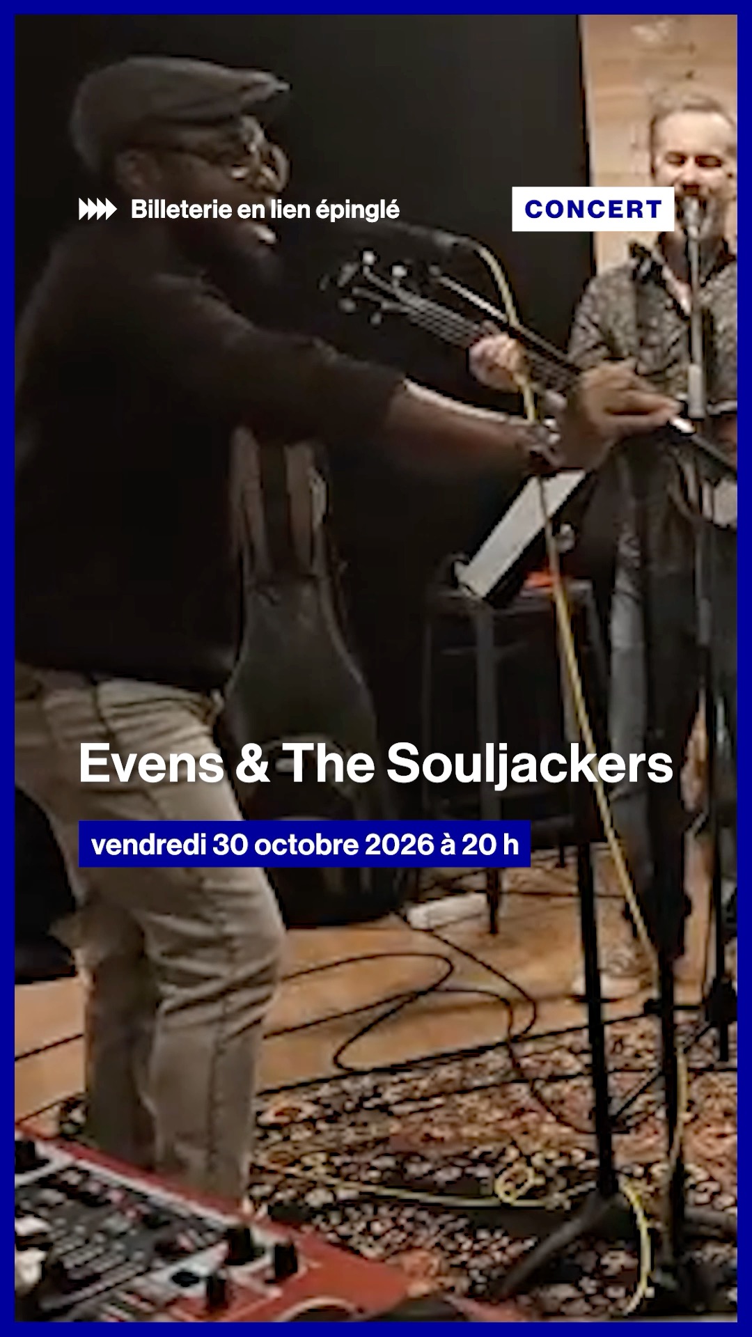 On vous donne rendez-vous vendredi pour clôturer cette saison de concerts 2026. À cette occasion, on accueille pour la première fois Evens & The Souljackers…